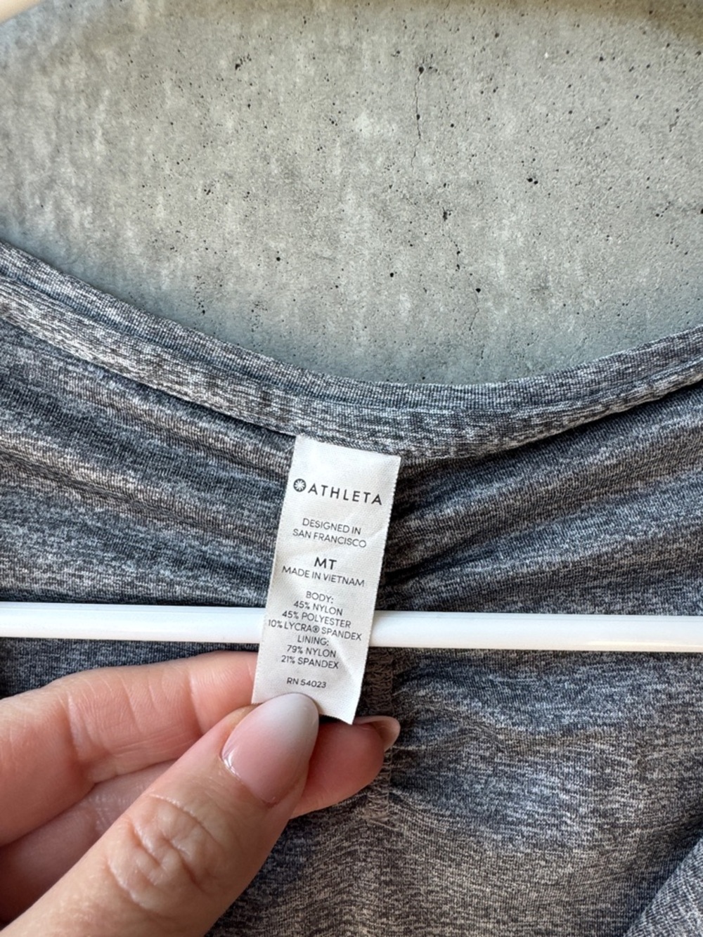 Athleta Heather Grey Zip-Front Cap Sleeve Tank - Picture 2 of 4